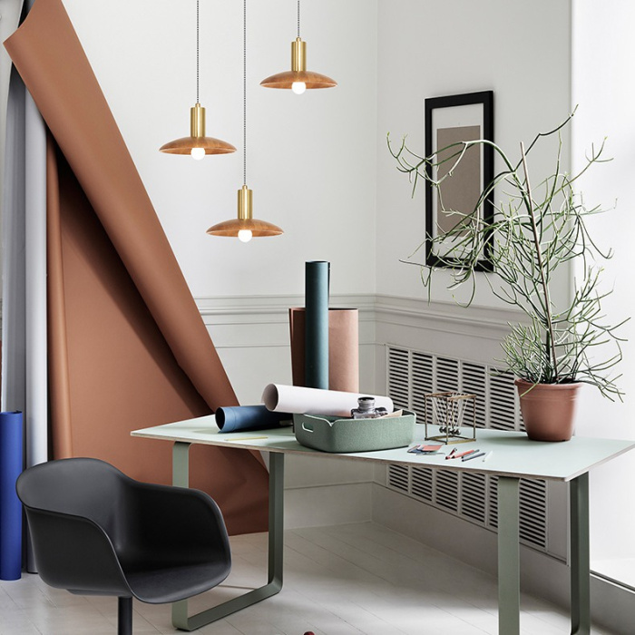 Подвесной светильник WOOD Dark brown ImperiumLoft