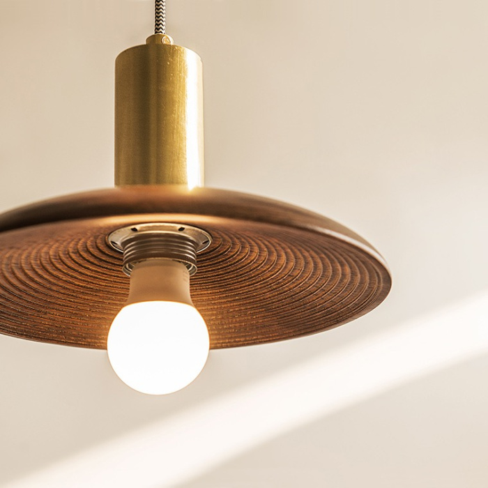 Подвесной светильник WOOD Dark brown ImperiumLoft