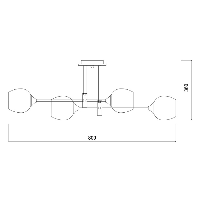 Потолочная люстра на штанге MONSOON ESCADA 1138/8P