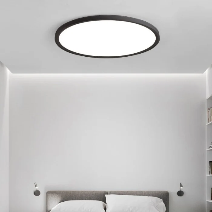 Потолочный светильник EXTRASLIM D80 Black ImperiumLoft