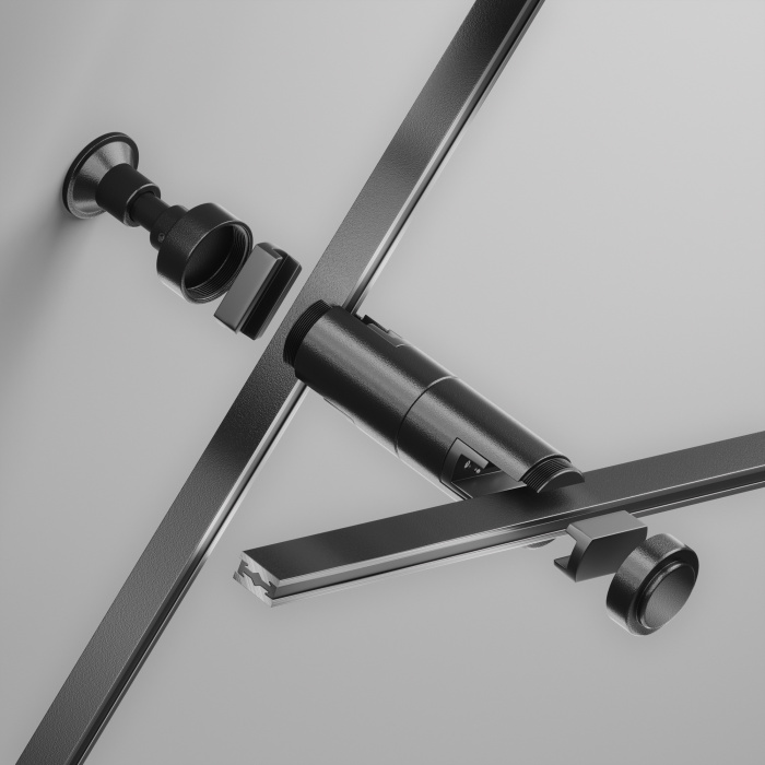 Крепление настенное Wall двойное Flarity черный Maytoni TRA155CW-D1-B