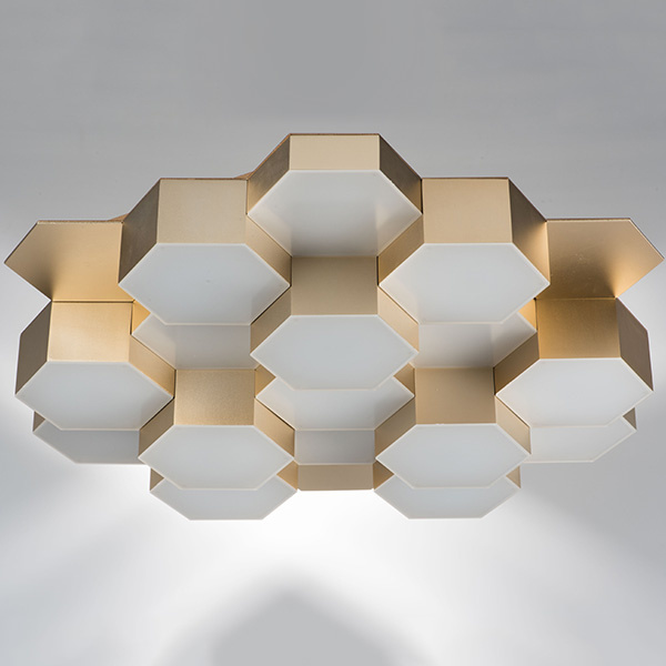 Светильник потолочный FAVO LED-80W 3840LM Satin Gold 3000K (в комплекте) 750161 (MX13003032-16А)