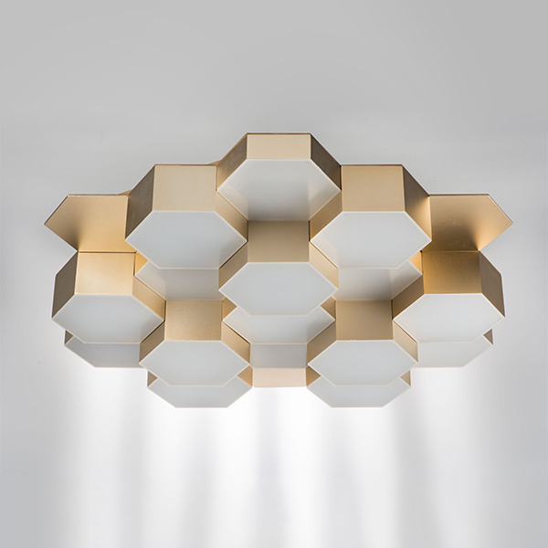 Светильник потолочный FAVO LED-80W 3840LM Satin Gold 3000K (в комплекте) 750161 (MX13003032-16А)