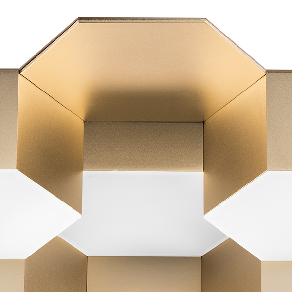 Светильник потолочный FAVO LED-80W 3840LM Satin Gold 3000K (в комплекте) 750161 (MX13003032-16А)