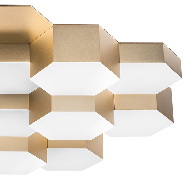 Светильник потолочный FAVO LED-80W 3840LM Satin Gold 3000K (в комплекте) 750161 (MX13003032-16А)