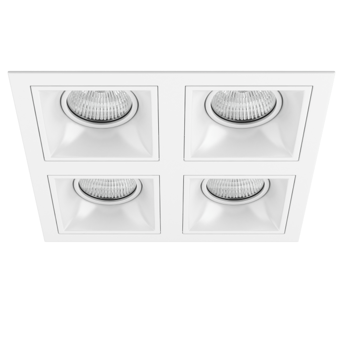 Комплект из светильников и рамки DOMINO Domino Lightstar D54606060606