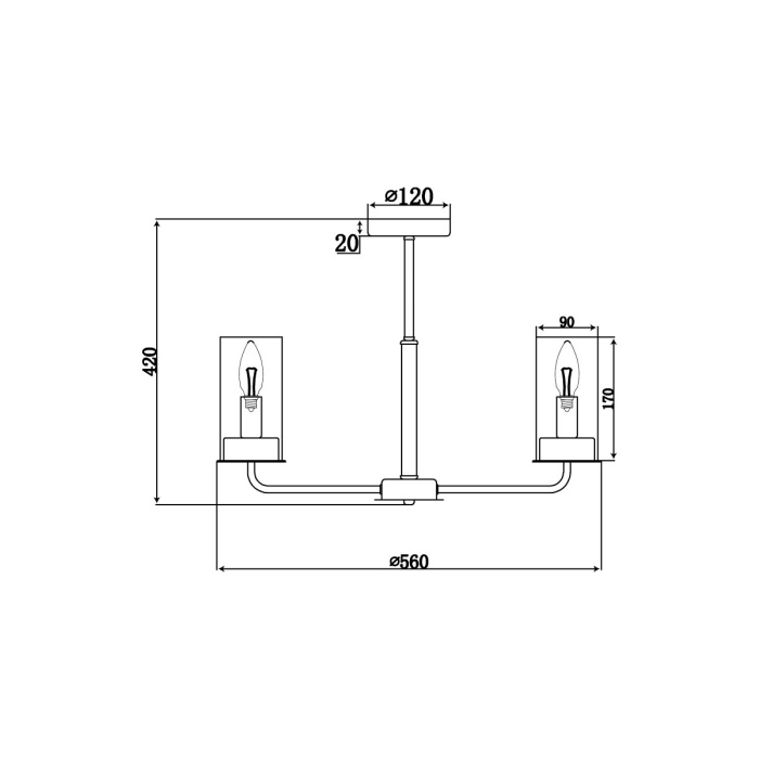 Потолочная люстра VL1923L06 Vele Luce