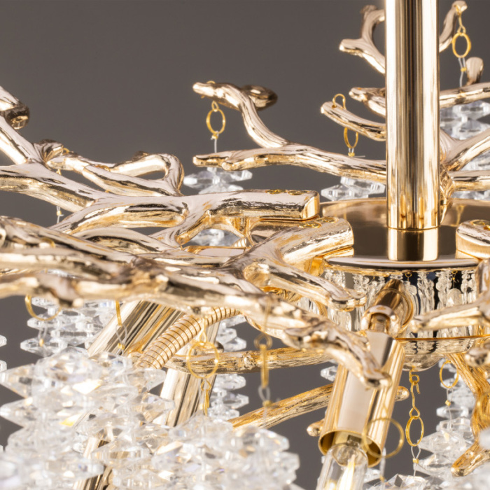 Люстра на штанге Freya Mineral FR1010CL-08G