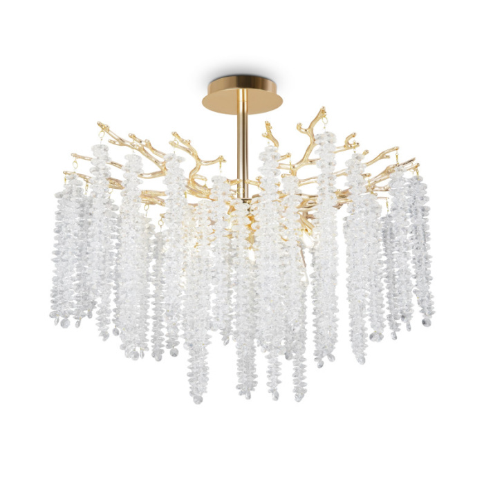 Люстра на штанге Freya Mineral FR1010CL-08G