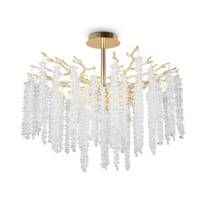 Люстра на штанге Freya Mineral FR1010CL-08G