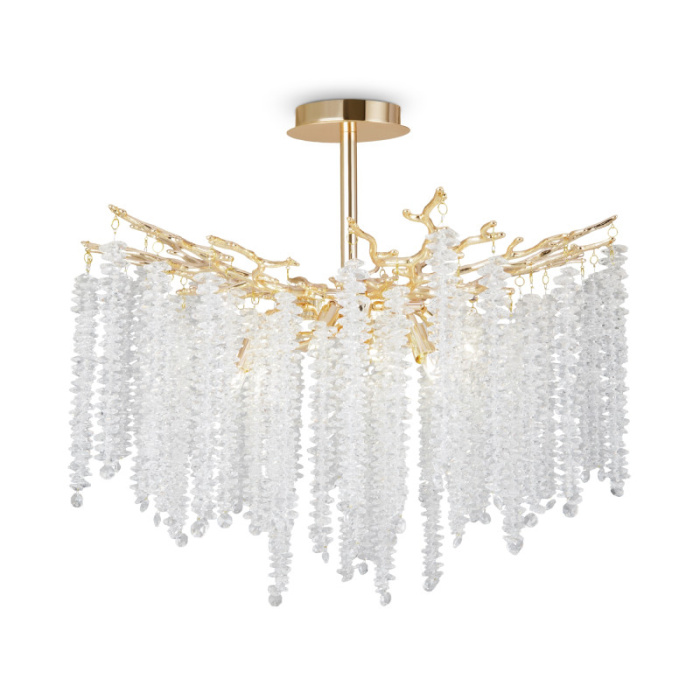 Люстра на штанге Freya Mineral FR1010CL-08G