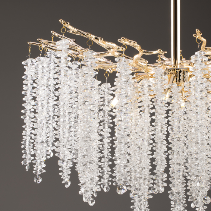 Люстра на штанге Freya Mineral FR1010CL-08G