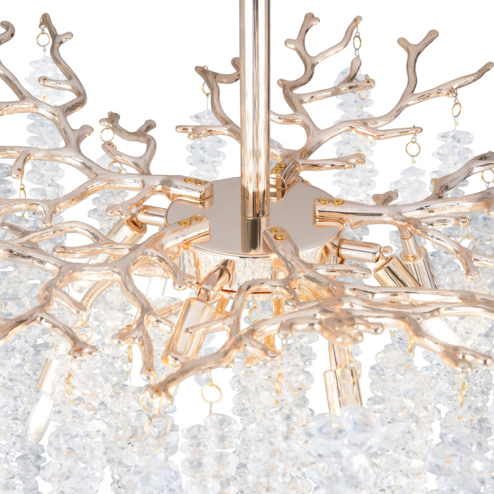 Люстра на штанге Freya Mineral FR1010CL-08G