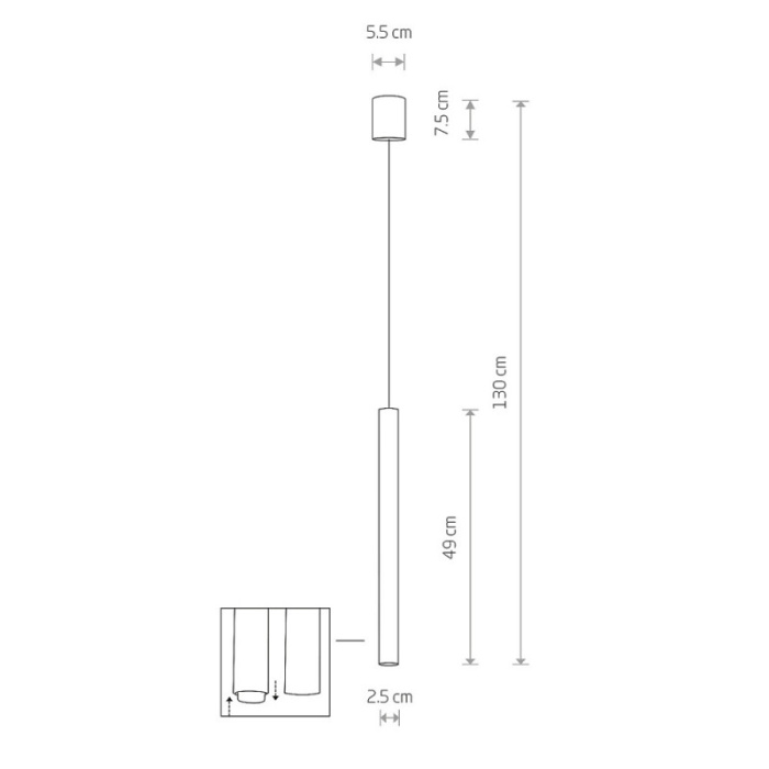 Подвесной светильник Nowodvorski Laser 490 Satine Gold 10453