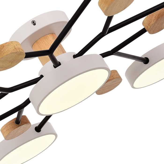 Светильник потолочный Белый/Белый LED 7*12W 3000K/4500K/6000K SLE6006-502-07