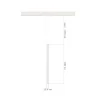 Магнитный трековый светильник Белый LED 1*8W 4000K 450Lm Ra90 24° IP20 D30xH500 48V ST683.546.08