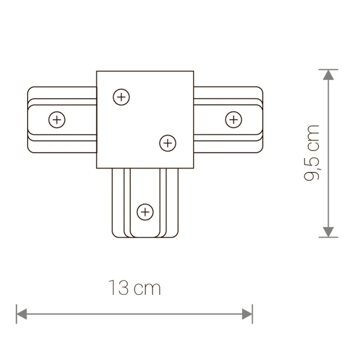 Коннектор T-образный Nowodvorski Profile Recessed 8834