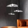Подвесной светильник Delight Collection Manta 2049P/D200 silver/clear