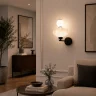 Светильник настенный ST-Luce черный/желтый, опаловый LED 1*8W 3000K SL6134.411.01
