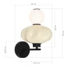 Светильник настенный ST-Luce черный/желтый, опаловый LED 1*8W 3000K SL6134.411.01