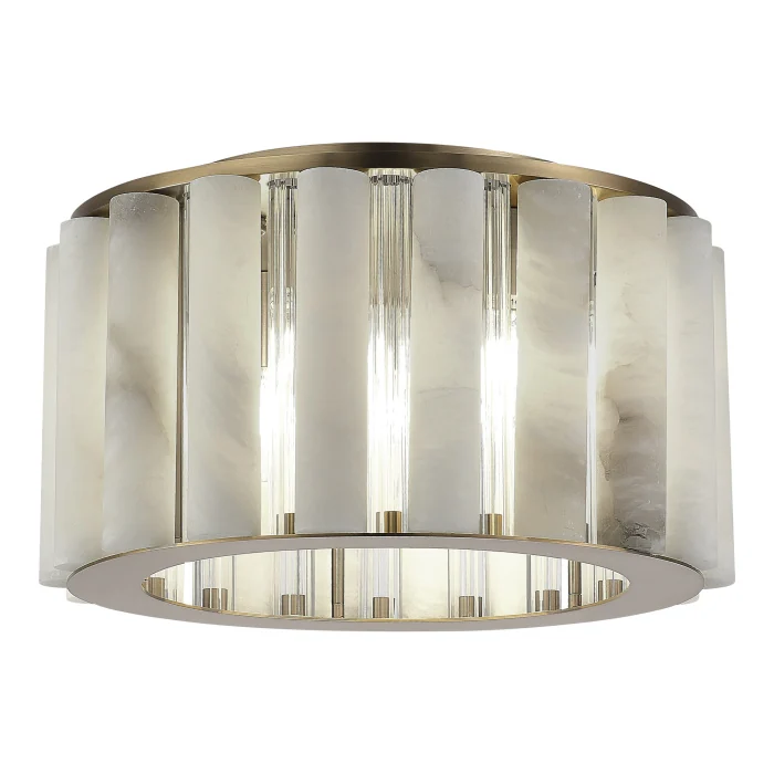 Светильник потолочный ST-Luce Бронза, Прозрачный/Белый алебастр E14 6*40W SL1516.302.06