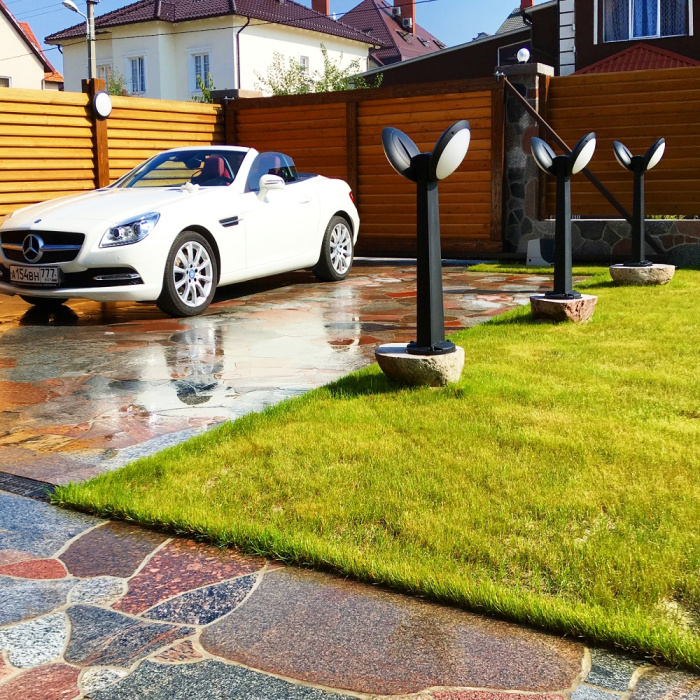 Садовый светильник-столбик наклонный FUMAGALLI GABRI REMI/LUCIA 1L 1R3.613.X20.AYE27