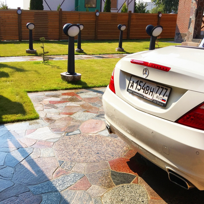 Садовый светильник-столбик наклонный FUMAGALLI GABRI REMI/LUCIA 1L 1R3.613.X20.AYE27