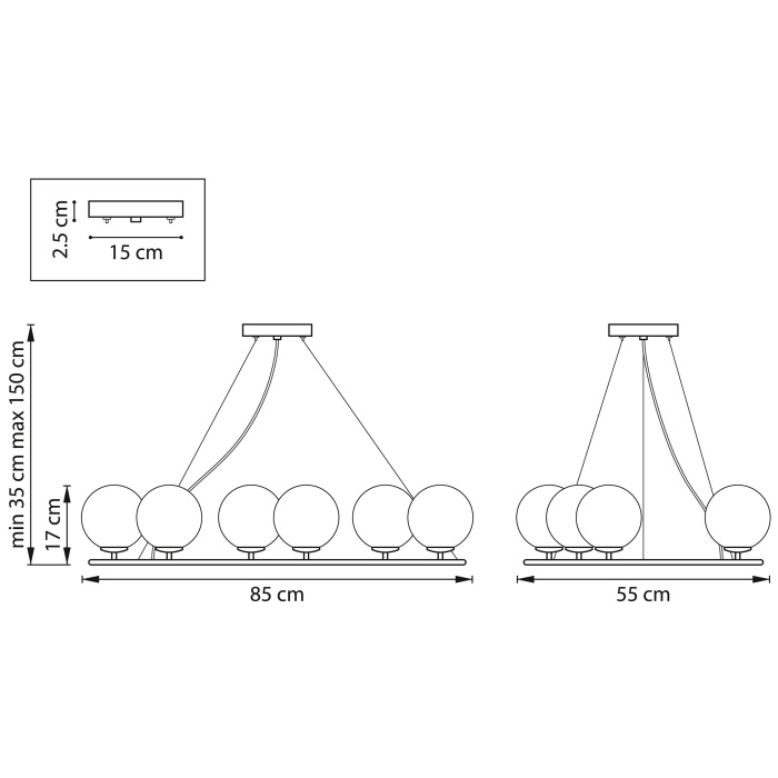 Люстра подвесная Croco Lightstar 815360