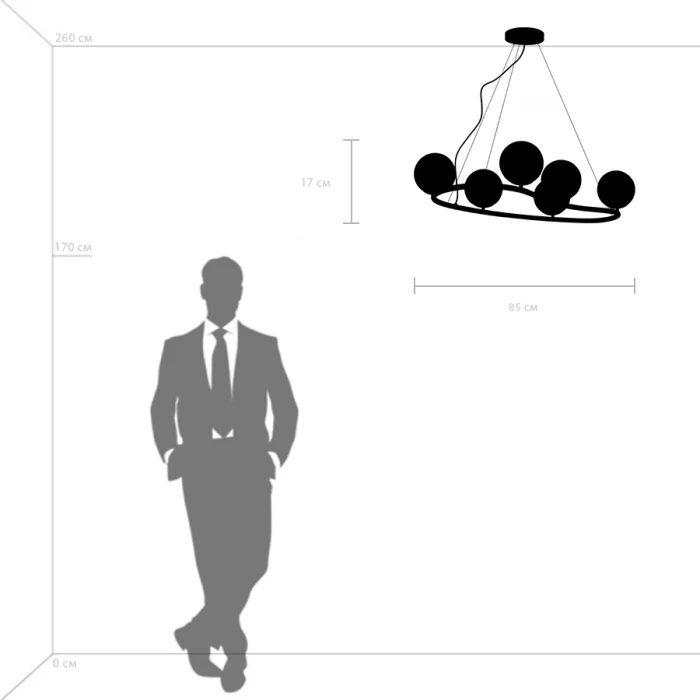 Люстра подвесная Croco Lightstar 815360
