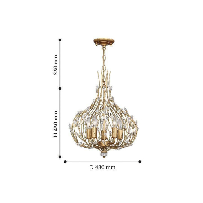 Подвесная люстра Favourite Batun 2020-5P