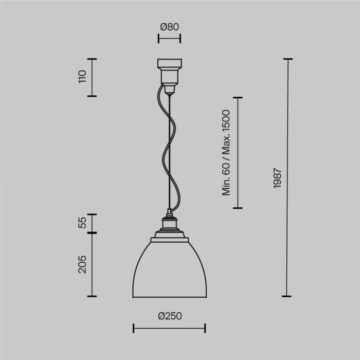 Подвесной светильник Maytoni Bellevue P534PL-01W