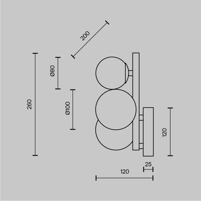 Бра Maytoni Dallas MOD545WL-03BS