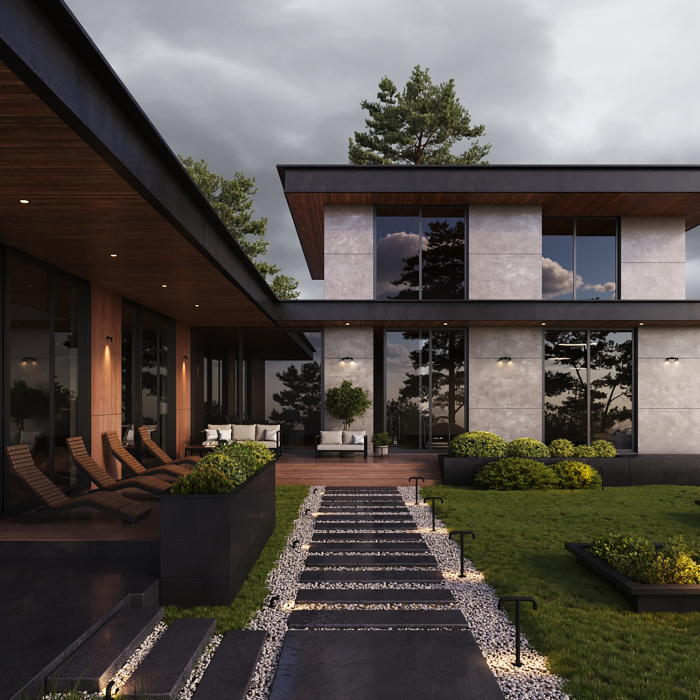 Садово-парковый светильник Maytoni Sleek O477FL-L4GF3K