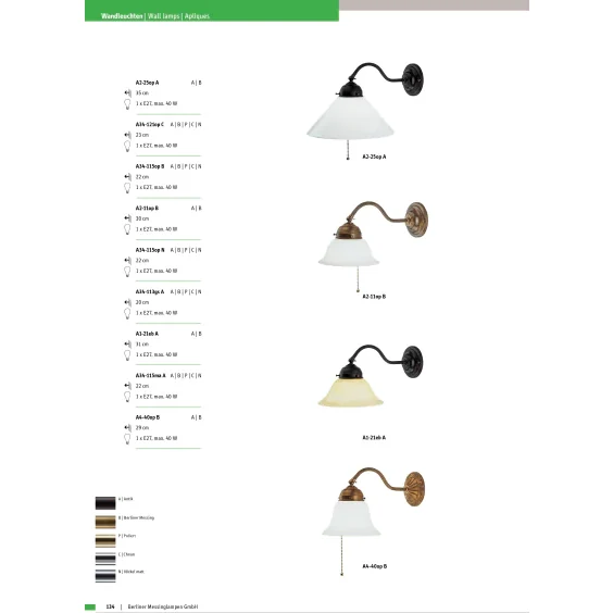 Бра Berliner Messinglampen A1-21ebA