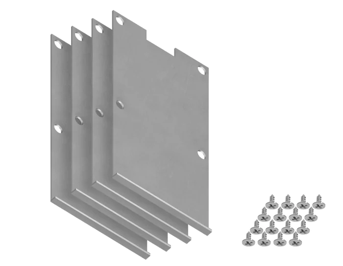 Заглушка для накладного алюминиевого шинопровода GP3000 (комплект 4шт) Ambrella light GP8500