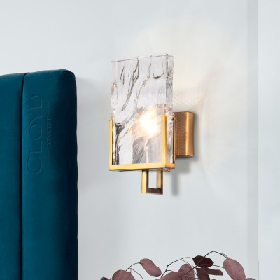 Бра Cloyd MINERAL W1 / выс. 30 см - хрусталь - латунь (арт.20165)