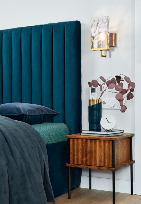 Бра Cloyd MINERAL W1 / выс. 30 см - хрусталь - латунь (арт.20165)