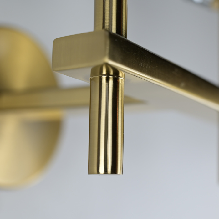 Бра Boule de Cristal Double Sconce Brass ImperiumLoft