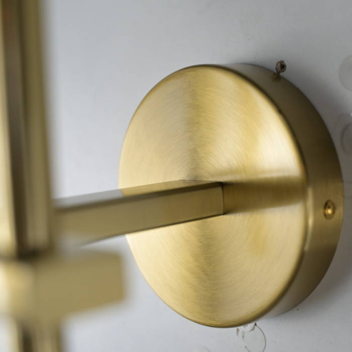 Бра Boule de Cristal Double Sconce Brass ImperiumLoft