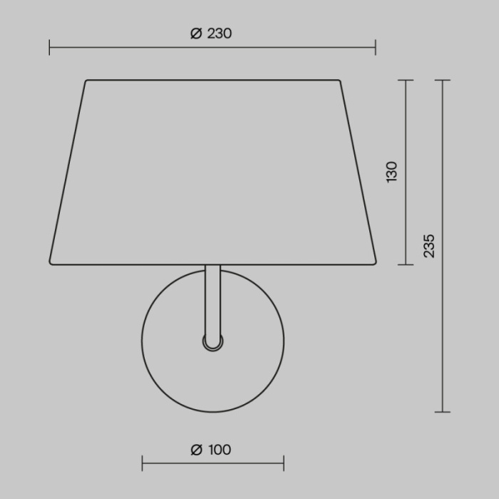 Настенный светильник Maytoni Modesto MOD360WL-01BS
