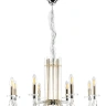 Люстра Crystal Lux AURELIO SP8 GOLD+CHROME/TRANSPARENT
