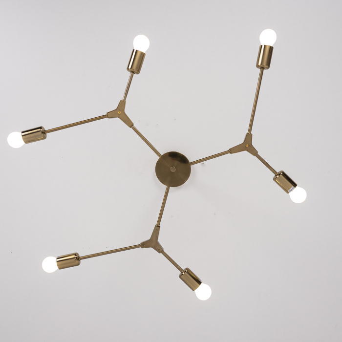 Люстра на штанге LATE D86 Gold ImperiumLoft