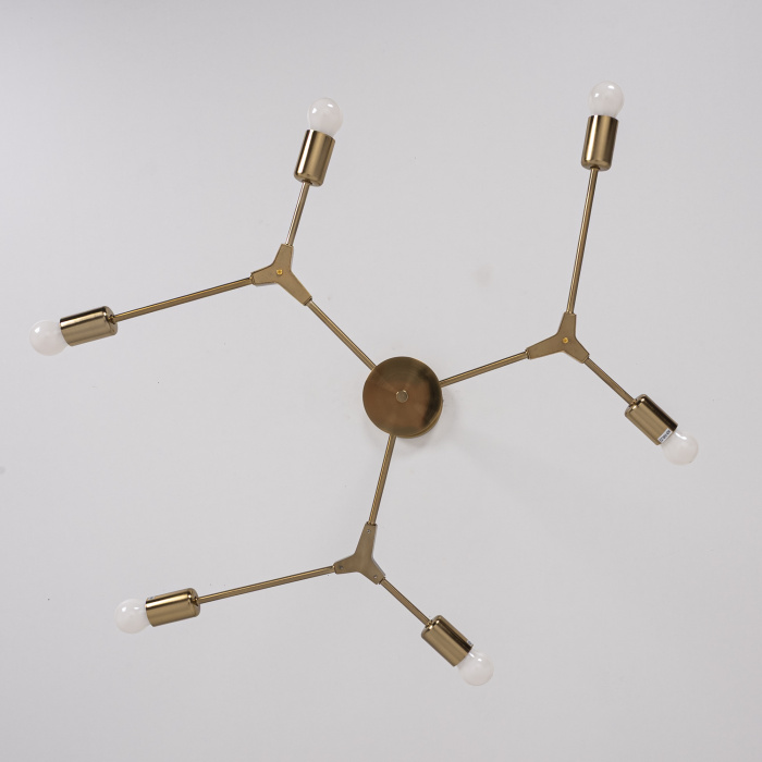 Люстра на штанге LATE D86 Gold ImperiumLoft