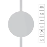 Магнитная трековая система Arte Lamp RAPID A6163PL-1WH