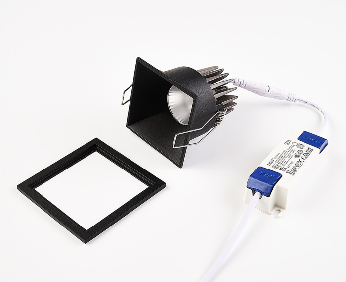 Светильник встраиваемый Italline IT06-6020 black 4000K + IT06-6021 black