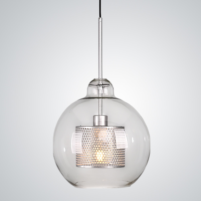 Подвесной светильник CATCH F pear silver D30 ImperiumLoft