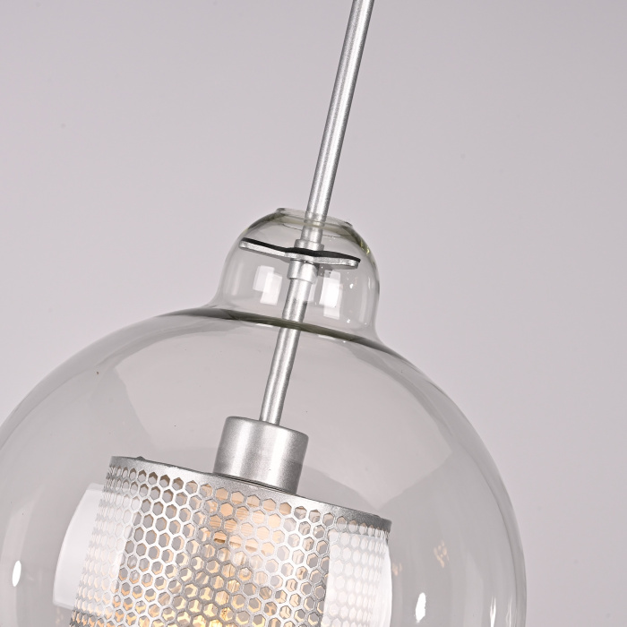 Подвесной светильник CATCH F pear silver D30 ImperiumLoft