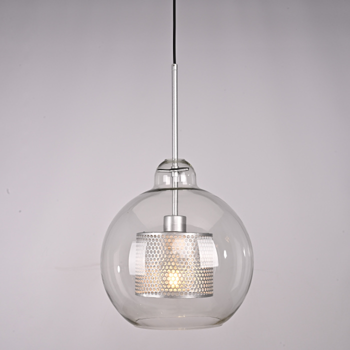 Подвесной светильник CATCH F pear silver D30 ImperiumLoft