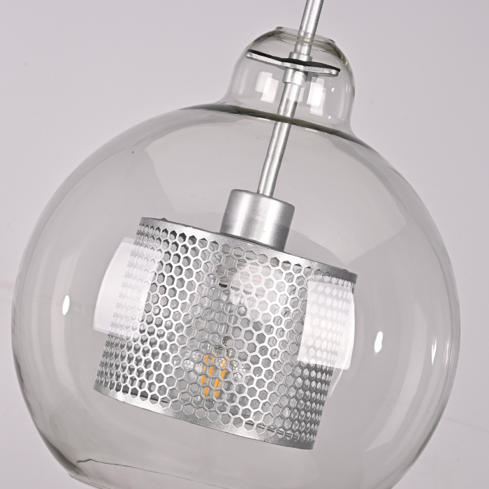 Подвесной светильник CATCH F pear silver D30 ImperiumLoft