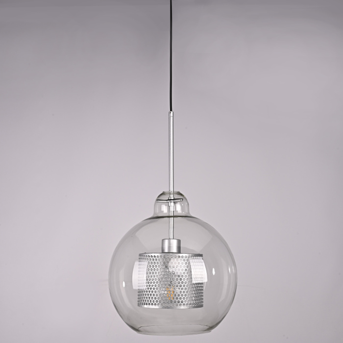 Подвесной светильник CATCH F pear silver D30 ImperiumLoft